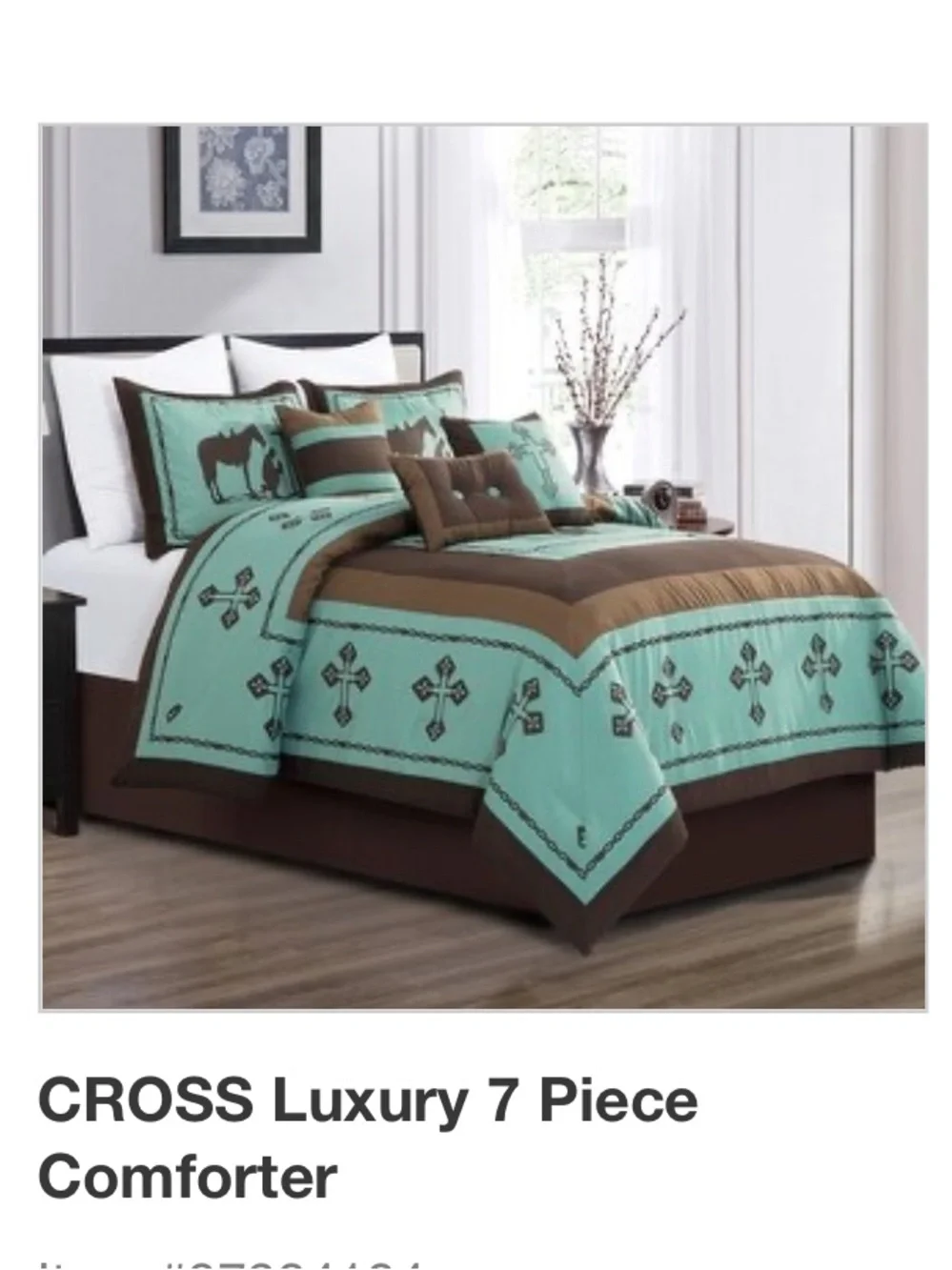 Horse and Cross comforter California king